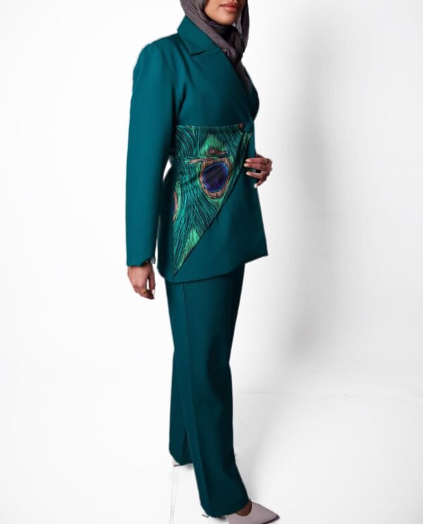 Turquoise blazer set